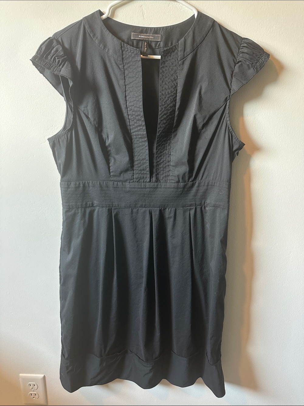 BCBGMaxAzria Black Midi Dress